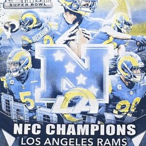 Los Angeles Rams NFC Champions Super Bowl LVI T-Shirt - Size XL